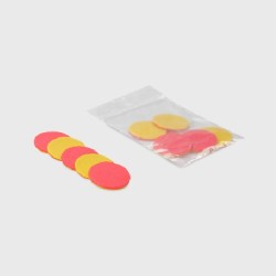 Two-color yellow-red referee tokens