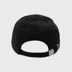 SignalBip Black Cotton Cap for Football and Rugby Referees