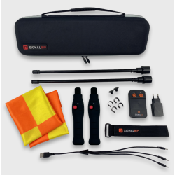 Electronic flags for soccer and rugby referees (black)