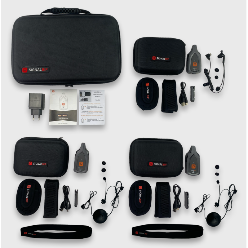 Pack - 3 audio communications: 1 Full + 2 PTT