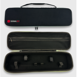 Hard shell transport bag for beeper flags