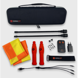 Electronic flags for soccer and rugby referees (orange)