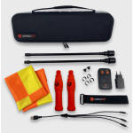 Contenu du Kit de drapeaux électroniques pour 3 Arbitres