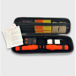 Electronic flags for soccer and rugby referees (orange)