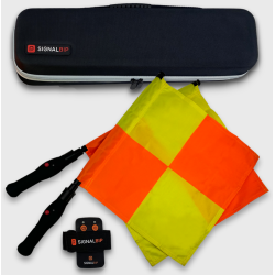 Electronic flags for soccer and rugby referees (black)