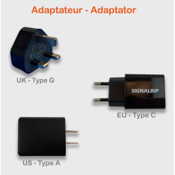 Choix bloc chargeur pour le kit à composer de drapeaux électroniques