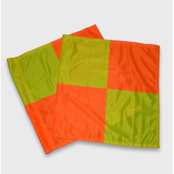 Checkerboard pennants for touch flags