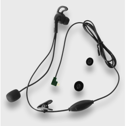 Headset Micro Earpiece Push to talk Button Tie